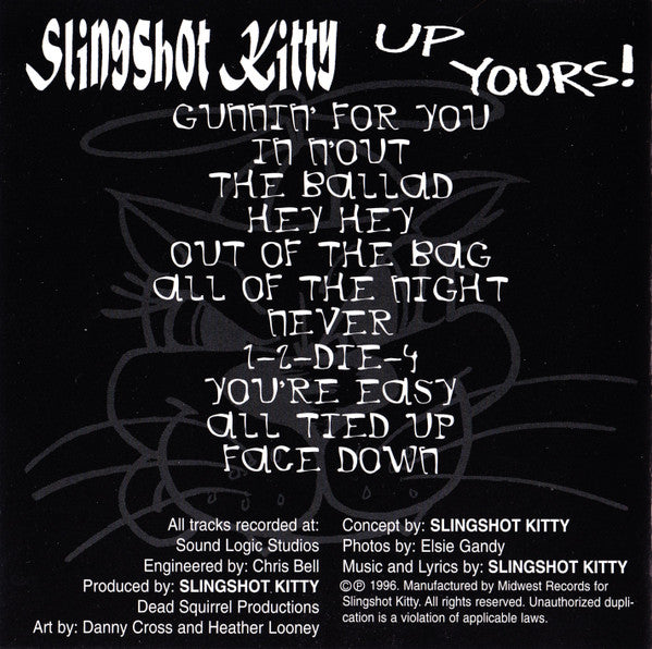 Slingshot Kitty : Up Yours! (CD, Album)