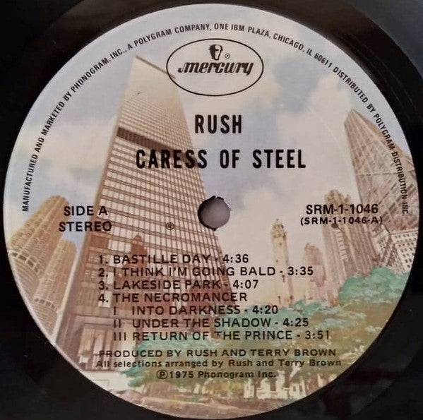 Rush : Caress Of Steel (LP, Album, RP, Gat)