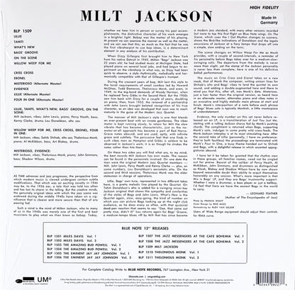 Milt Jackson With John Lewis (2), Percy Heath, Kenny Clarke, Lou Donaldson And The Thelonious Monk Quintet : Milt Jackson With John Lewis, Percy Heath, Kenny Clarke, Lou Donaldson And The Thelonious Monk Quintet (LP, Comp, Mono, RE, RM, 180)