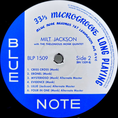 Milt Jackson With John Lewis (2), Percy Heath, Kenny Clarke, Lou Donaldson And The Thelonious Monk Quintet : Milt Jackson With John Lewis, Percy Heath, Kenny Clarke, Lou Donaldson And The Thelonious Monk Quintet (LP, Comp, Mono, RE, RM, 180)