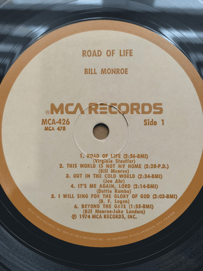 Bill Monroe : Road Of Life (LP, Album, Yel)