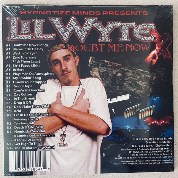Lil Wyte* : Doubt Me Now (2xLP, Album, Ltd, RE, RM, Whi)