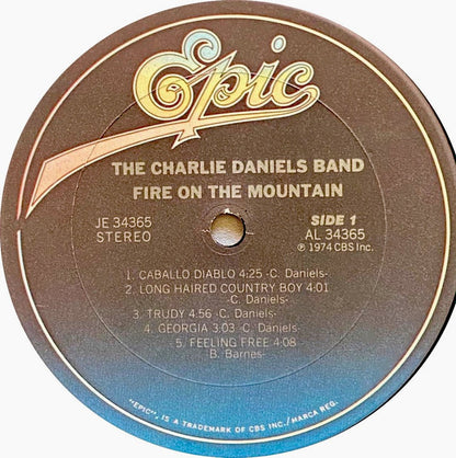 The Charlie Daniels Band : Fire On The Mountain (LP, Album, RE, Pit)