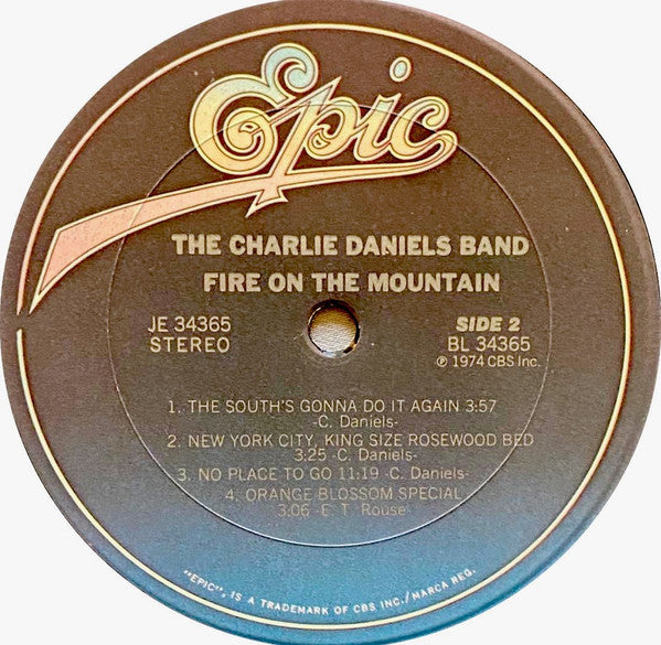 The Charlie Daniels Band : Fire On The Mountain (LP, Album, RE, Pit)