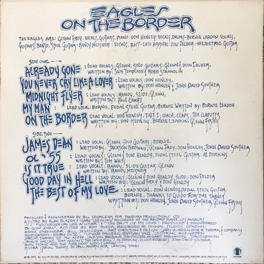 Eagles : On The Border (LP, Album, RP, SP-)