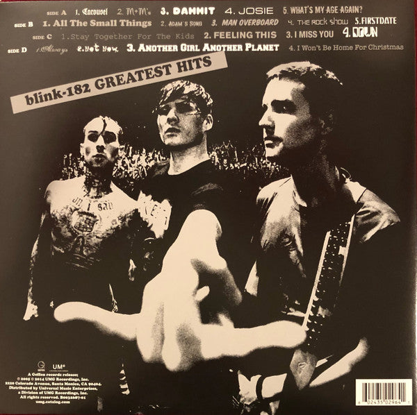 Blink-182 : Greatest Hits (2xLP, Comp, RE)