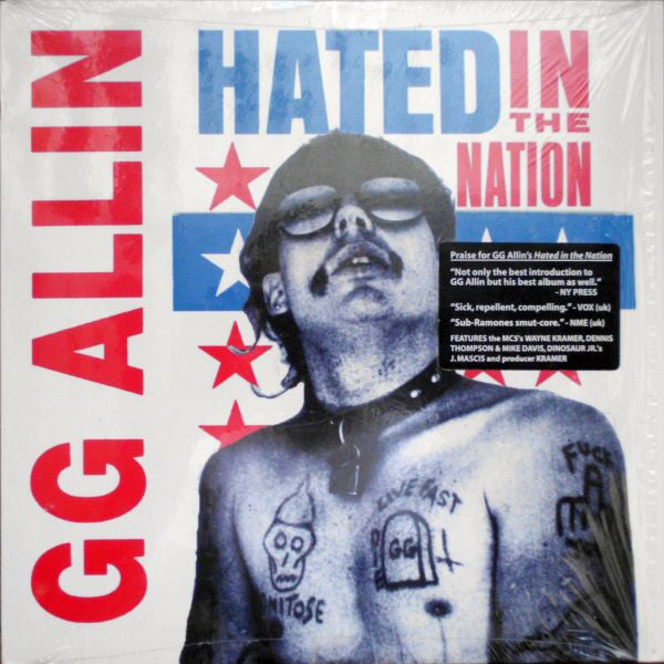 GG Allin : Hated In The Nation (LP, RE)