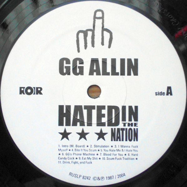 GG Allin : Hated In The Nation (LP, RE)