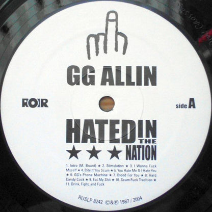 GG Allin : Hated In The Nation (LP, RE)