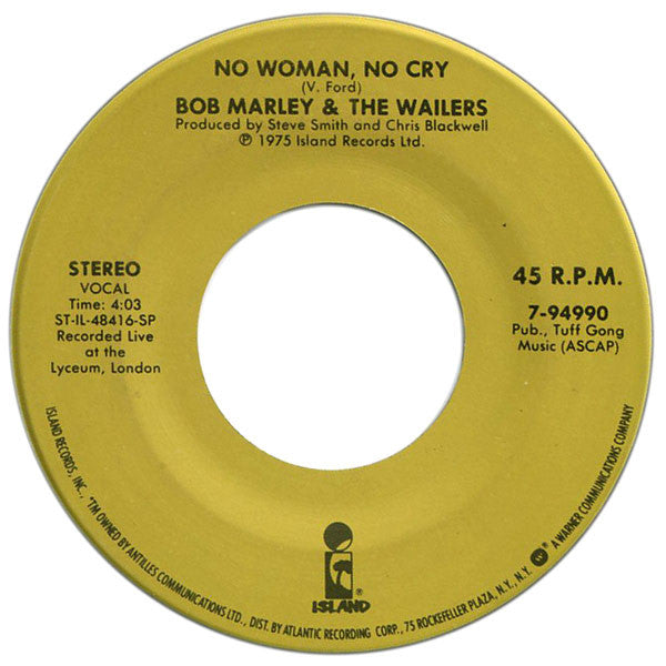 Bob Marley & The Wailers : No Woman, No Cry / I Shot The Sheriff (7", RE)