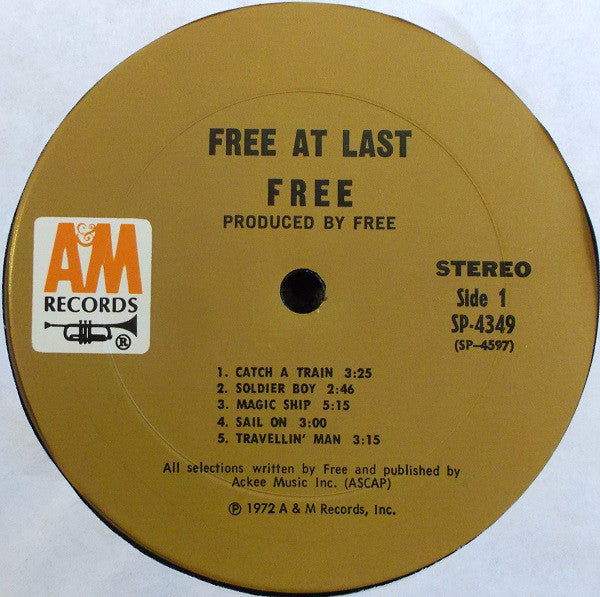 Free : Free At Last (LP, Album, Pit)