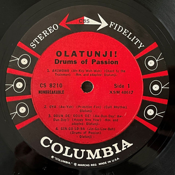Olatunji!* : Drums Of Passion (LP, Album, Pit)
