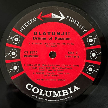 Olatunji!* : Drums Of Passion (LP, Album, Pit)