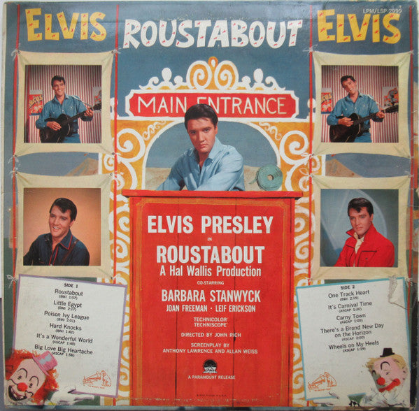 Elvis* : Roustabout (LP, Album, Mono, RE, Roc)