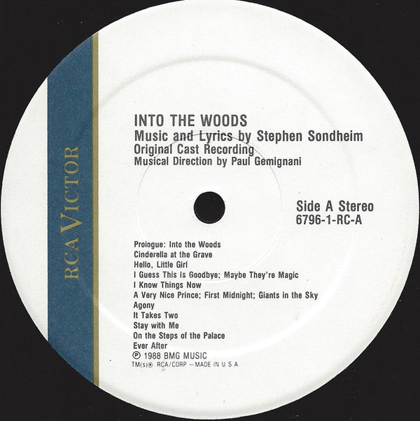 Stephen Sondheim : Into The Woods (Original Cast Recording) (LP, Album)