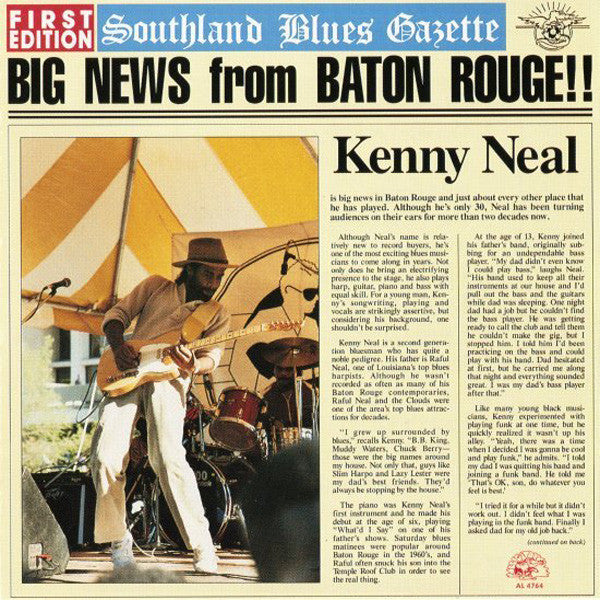 Kenny Neal : Big News From Baton Rouge!! (LP, Album)