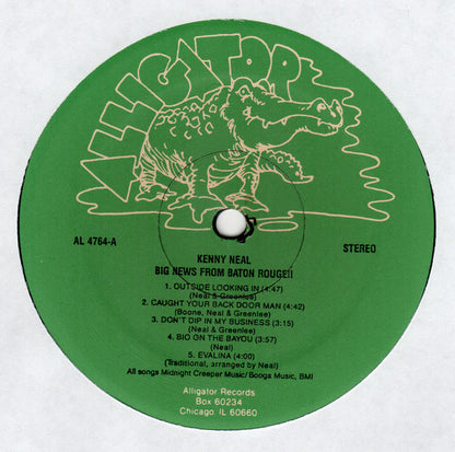 Kenny Neal : Big News From Baton Rouge!! (LP, Album)