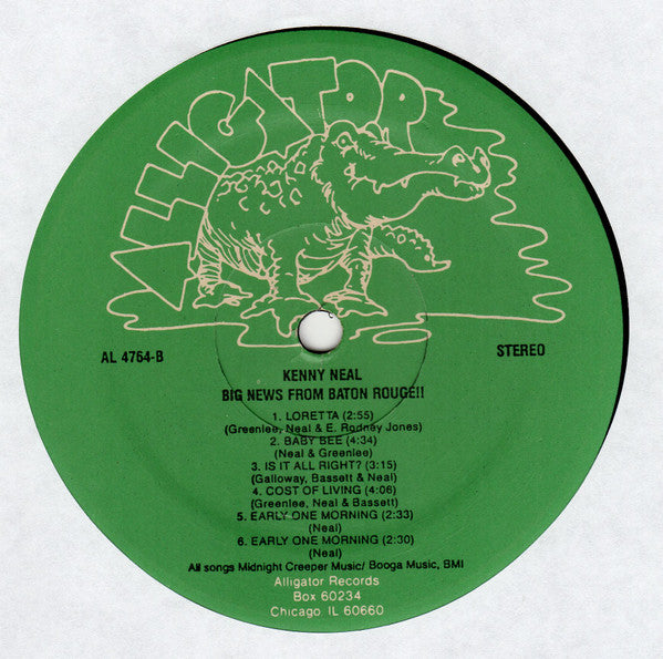 Kenny Neal : Big News From Baton Rouge!! (LP, Album)