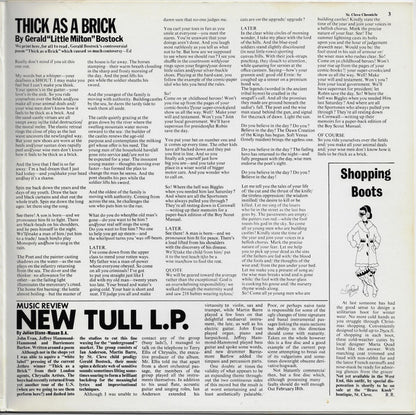 Jethro Tull : Thick As A Brick (LP, Album, RE, Ter)