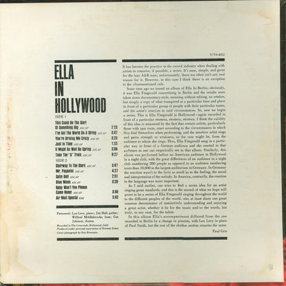 Ella Fitzgerald : Ella In Hollywood (LP, Album)