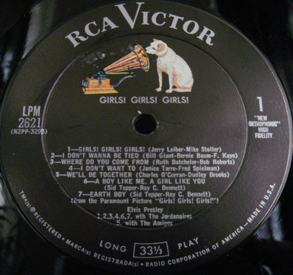 Elvis Presley : Girls! Girls! Girls! (LP, Album, Mono, Roc)