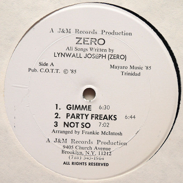 Zero (56) : Gimme (LP, Album)