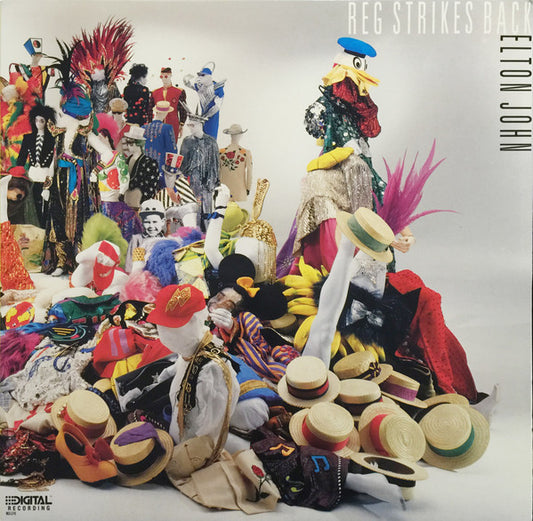 Elton John : Reg Strikes Back (LP, Album, Glo)