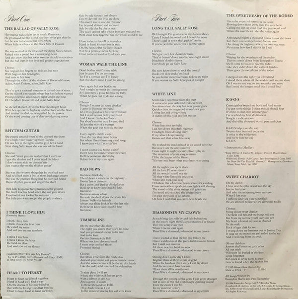 Emmylou Harris : The Ballad Of Sally Rose (LP, Album, Club, Car)