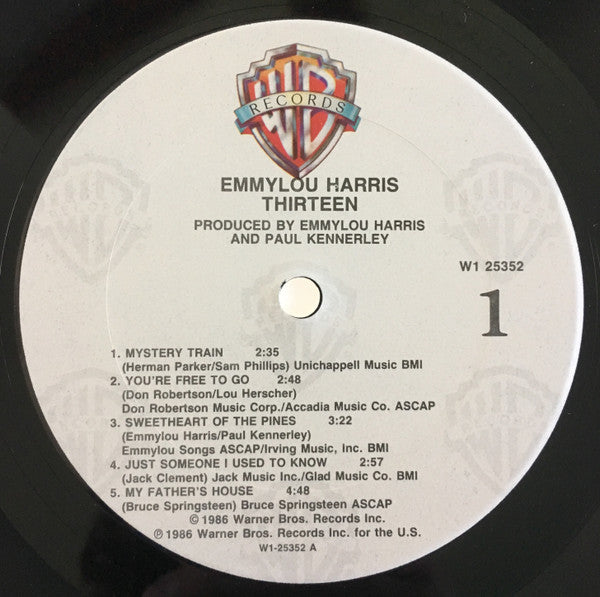 Emmylou Harris : Thirteen (LP, Album, Club, Car)