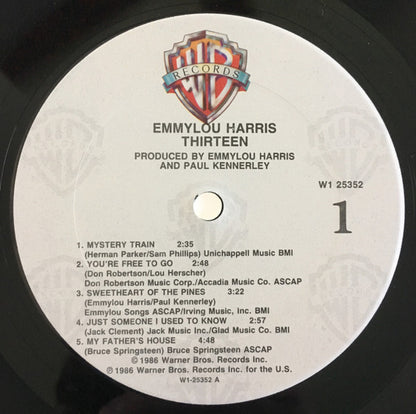 Emmylou Harris : Thirteen (LP, Album, Club, Car)