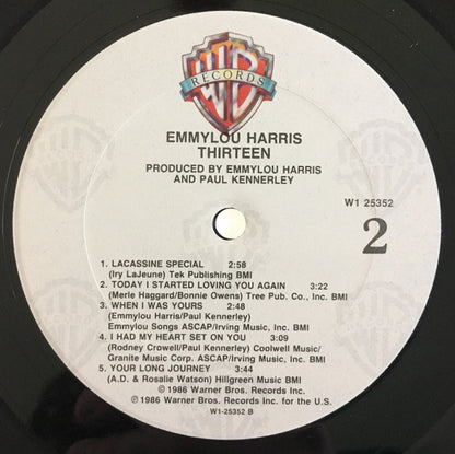 Emmylou Harris : Thirteen (LP, Album, Club, Car)