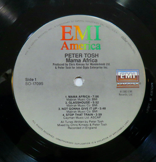 Peter Tosh : Mama Africa (LP, Album, WIn)