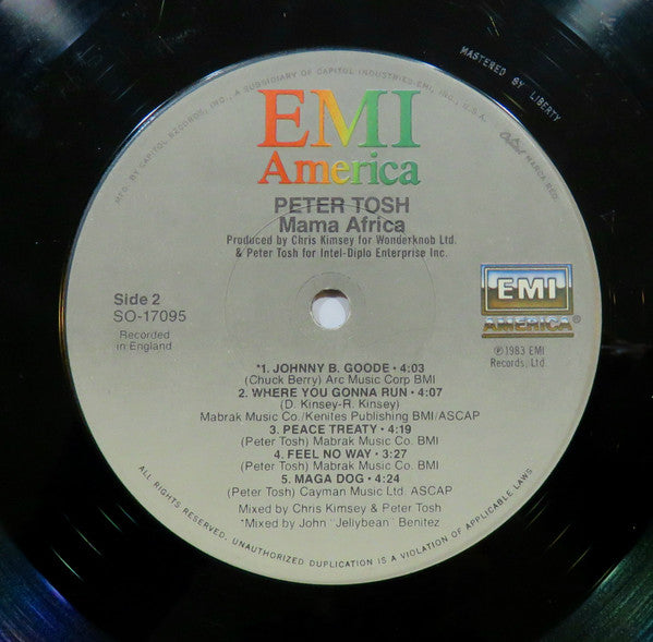 Peter Tosh : Mama Africa (LP, Album, WIn)