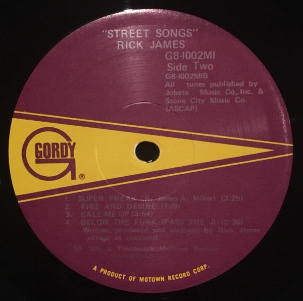 Rick James : Street Songs (LP, Album)