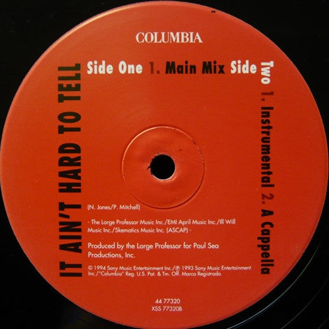 Nas : It Ain't Hard To Tell (12", Single)