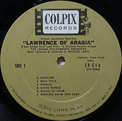 Maurice Jarre, The London Philharmonic Orchestra* : Lawrence Of Arabia (Original Soundtrack Recording) (LP, Album, Mono)