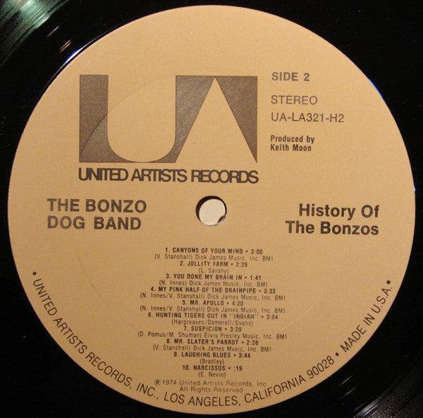 The Bonzo Dog Band* : The History Of The Bonzos (2xLP, Comp, Ter)