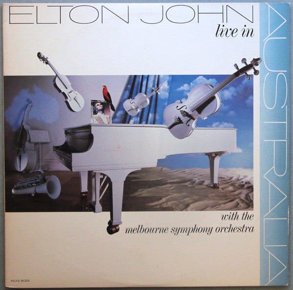 Elton John With The Melbourne Symphony Orchestra : Live In Australia (2xLP, Album, Glo)
