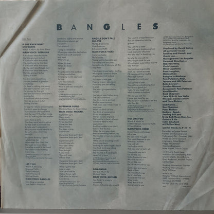 Bangles : Different Light (LP, Album, Pit)
