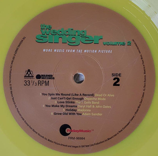 Various : The Wedding Singer Volume 2: More Music From The Motion Picture (LP, Comp, Ltd, RE, Yel)