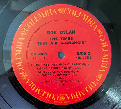 Bob Dylan : The Times They Are A-Changin' (LP, Album, RE, Pit)