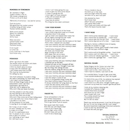 Suicidal Tendencies : Suicidal Tendencies (LP, Album, Ltd, RE, Red)