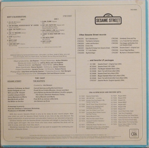 Bert (3) : Bert's Blockbusters (LP)
