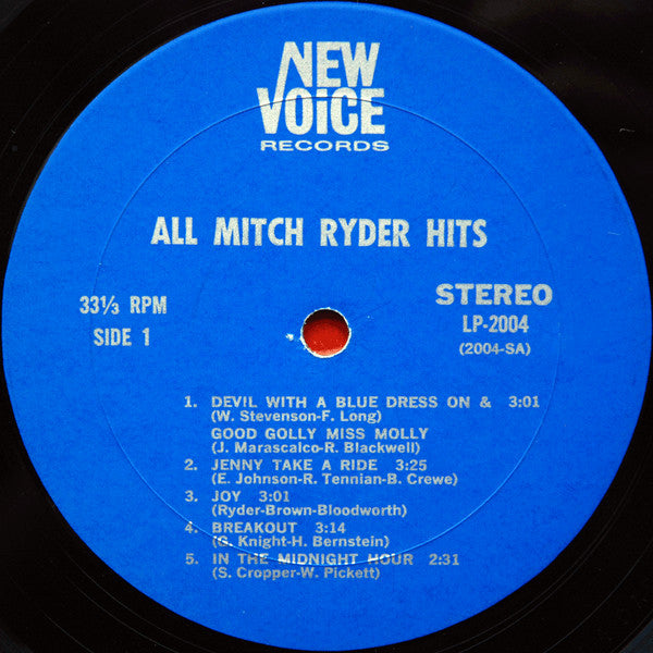 Mitch Ryder : All Mitch Ryder Hits! (LP, Comp, Mon)