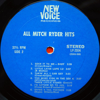 Mitch Ryder : All Mitch Ryder Hits! (LP, Comp, Mon)