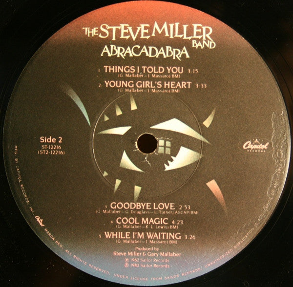 The Steve Miller Band* : Abracadabra (LP, Album, Win)
