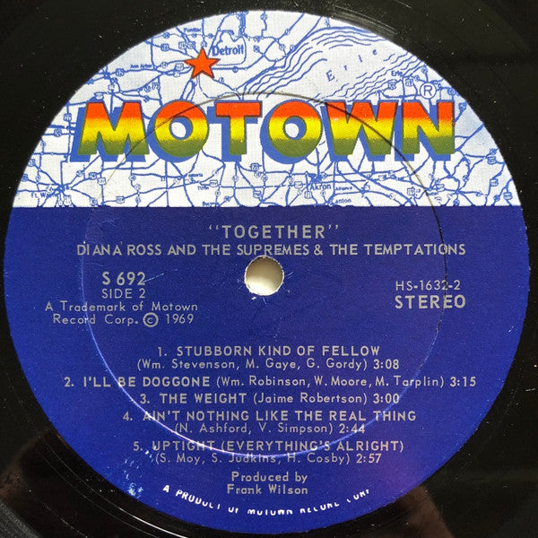 Diana Ross & The Supremes* With The Temptations : Together (LP, Album, Aud)