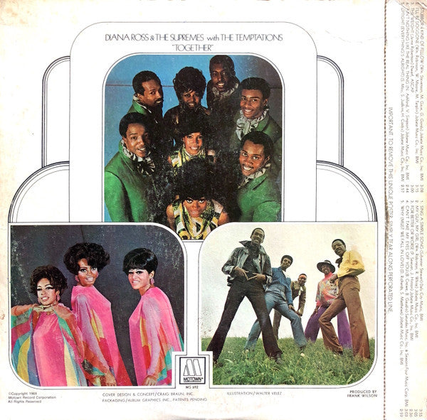 Diana Ross & The Supremes* With The Temptations : Together (LP, Album, Aud)