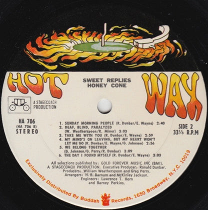 Honey Cone : Sweet Replies (LP, Album, Pit)