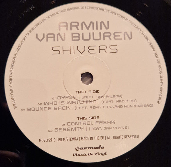 Armin van Buuren : Shivers (2xLP, Album, RE)